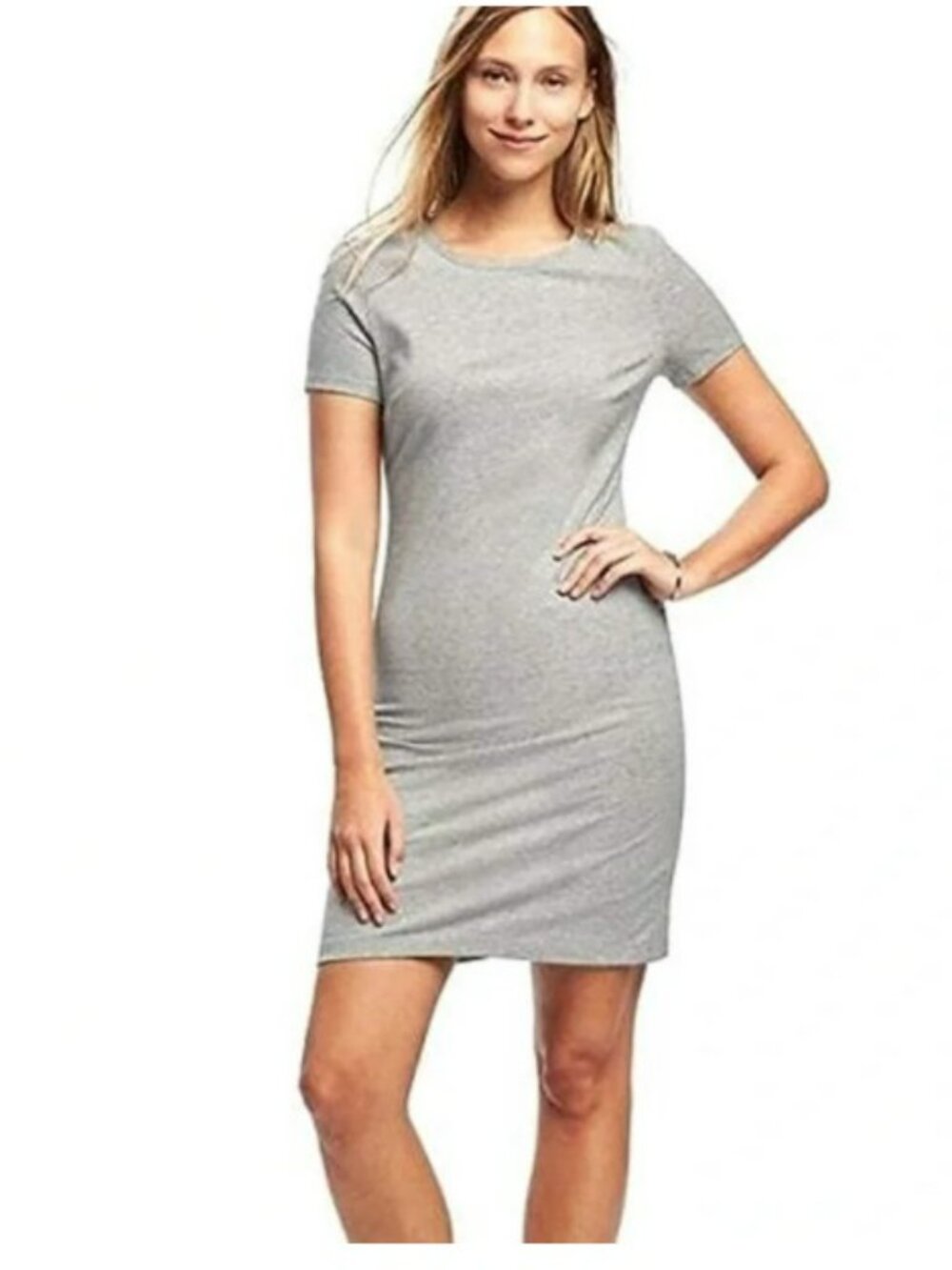 Old Navy Women’s Fitted Crew Neck T-Shirt Dress